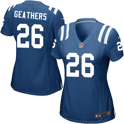 Women's Game Clayton Geathers Nike Jersey Royal Blue Home - #26 NFL Indianapolis Colts